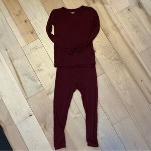 Kyte BABY Maroon Kids Pajama‎ Set 4T